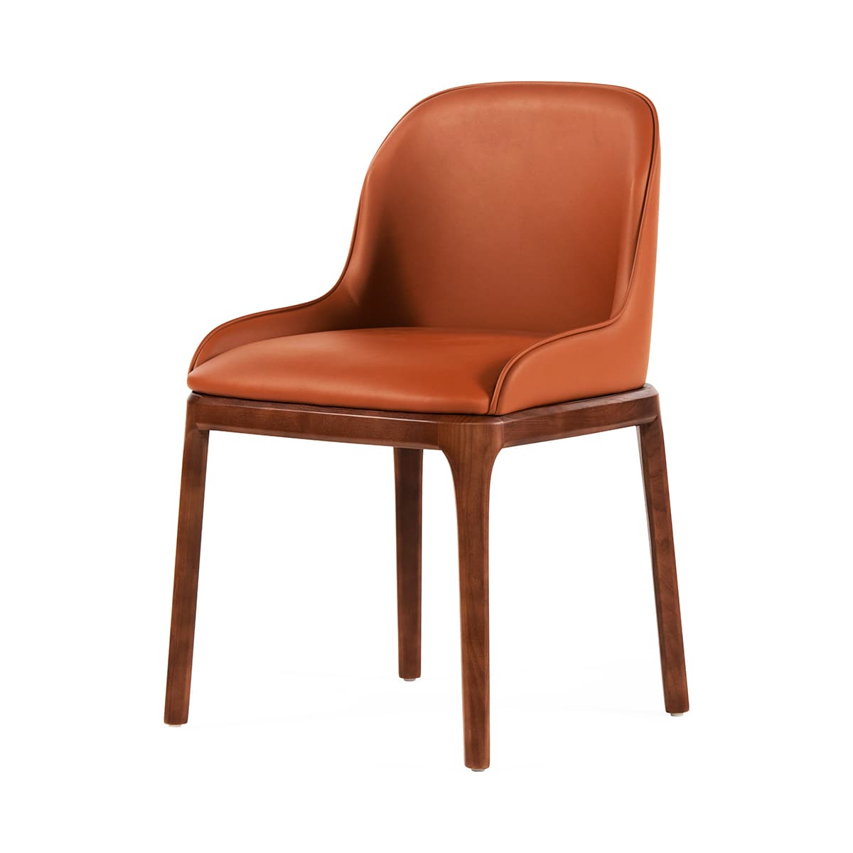Luke Dining Chair with Small Arm Tan - 2